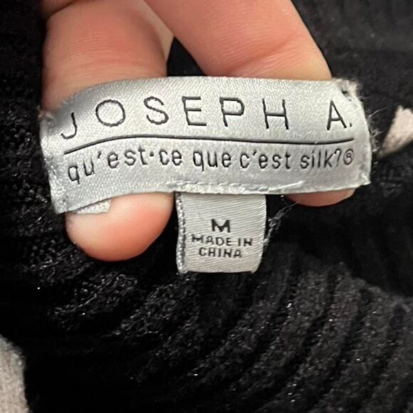 JOSEPH A. MEDIUM Black and white geometric pattern sweater - Picture 4 of 8